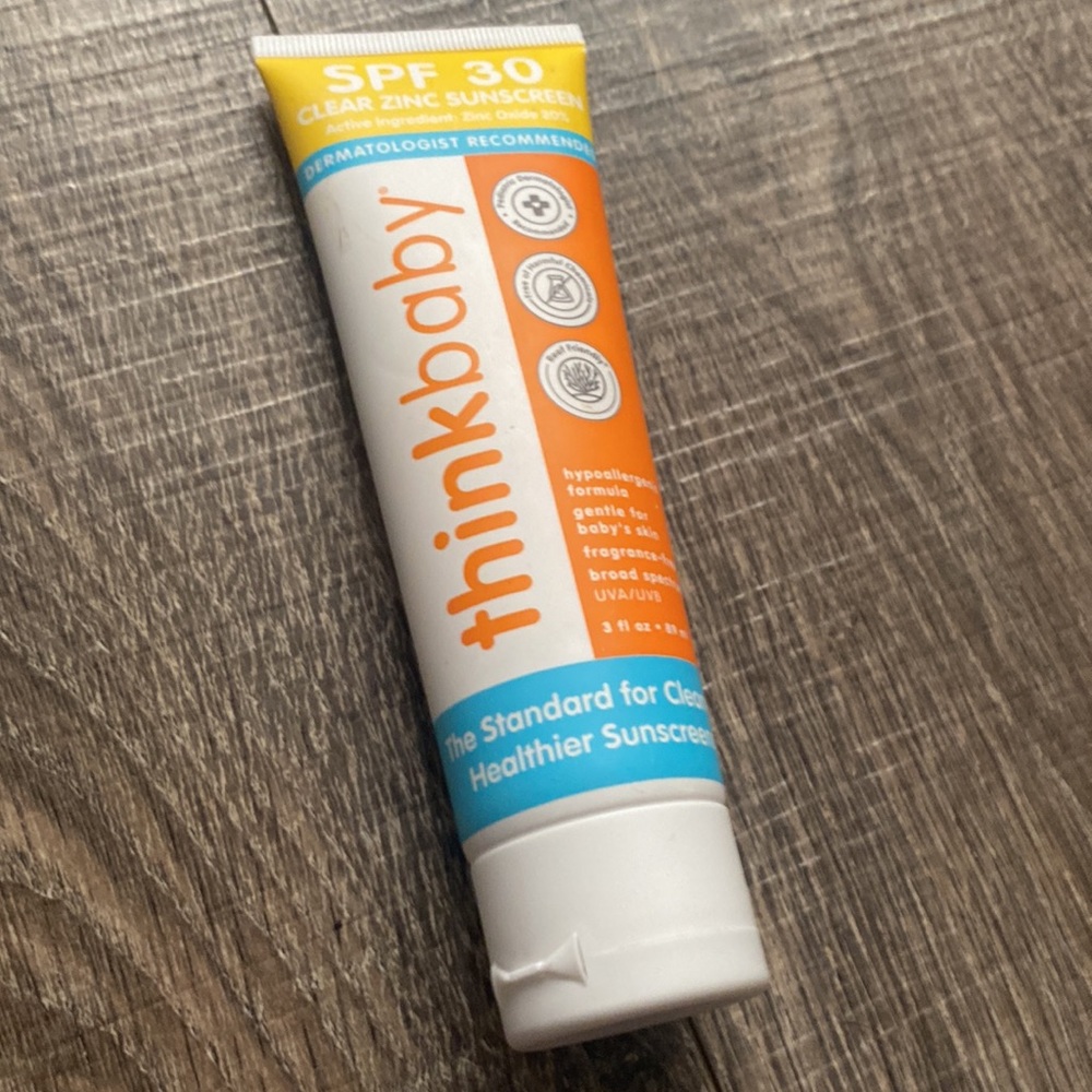 NIB thinkbaby SPF 30 Clear Zinc Sunscreen